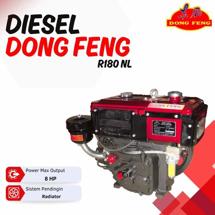 New Mesin Penggerak Solar Diesel Penggerak Dongfeng R180Nl8 8Pk Radiator Lampu Ready