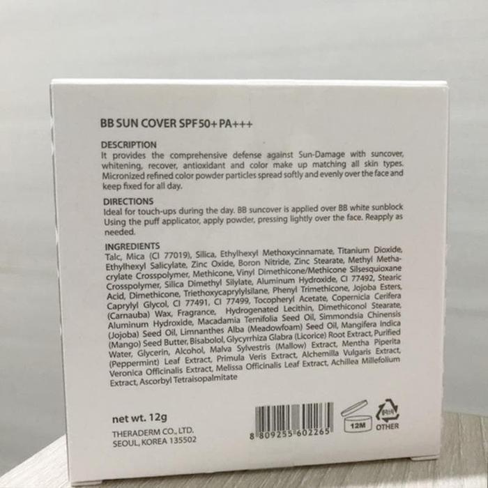 Theraderm Bb Sun Cover Spf 50 / Bedak Bb