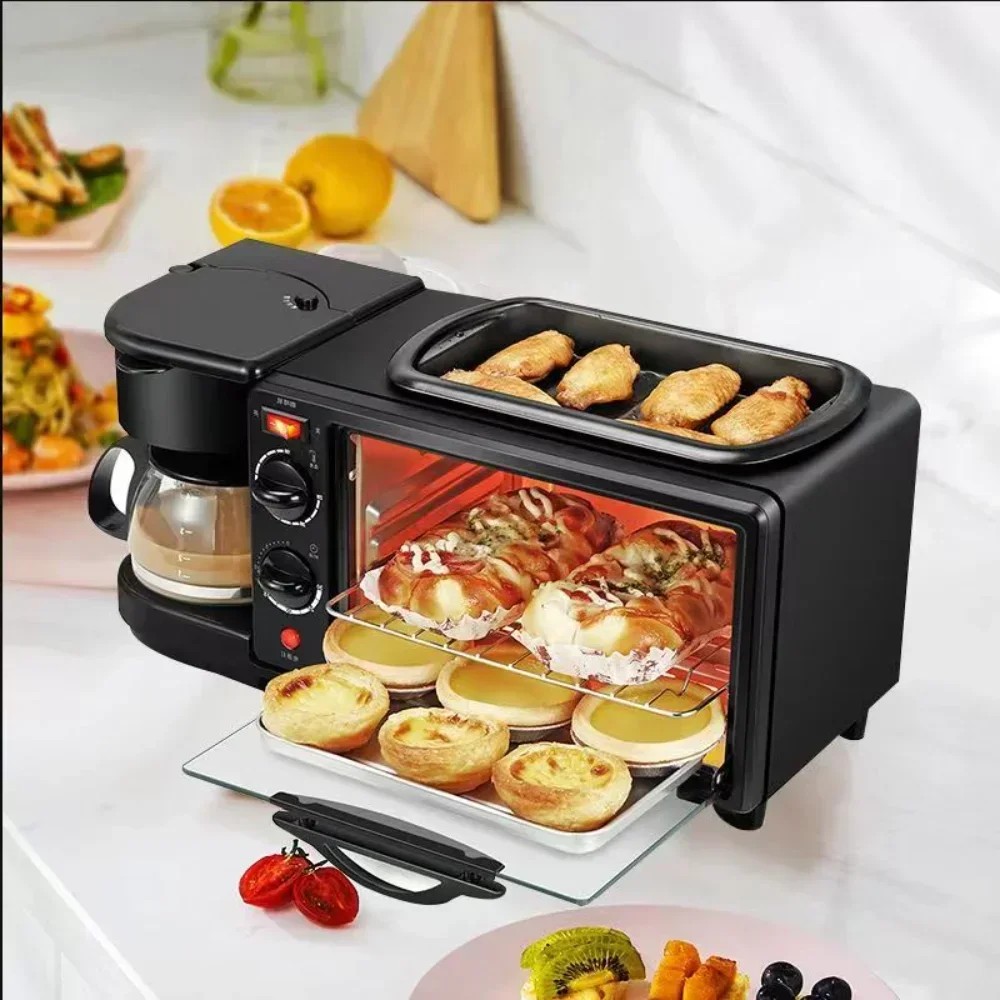 3 In 1 Breakfast Maker Breakfast Machine Free Shipping Roast Machine Bread Toaster Electric Oven Kit