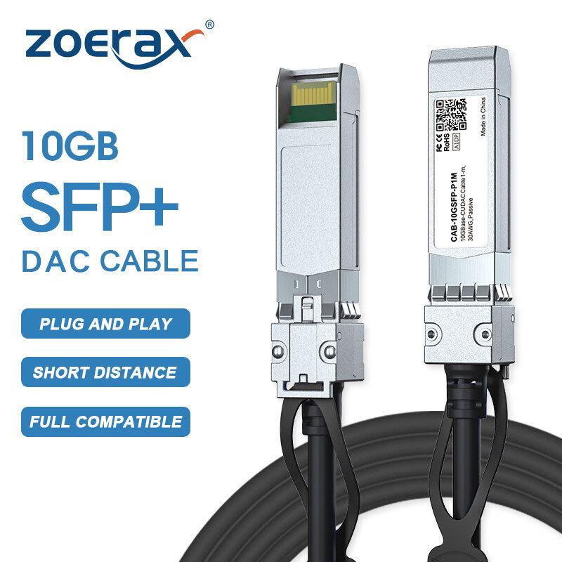 ZoeRax 10G SFP+ Twinax Cable  Direct Attach Copper(DAC) Passive