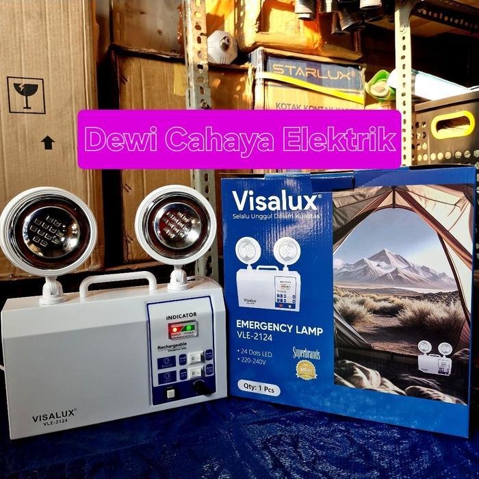 Visalux LED Emergency Lamp VLE-2124 - Lampu emergency Mata Kucing - Lampu Darurat - Lampu Listrik