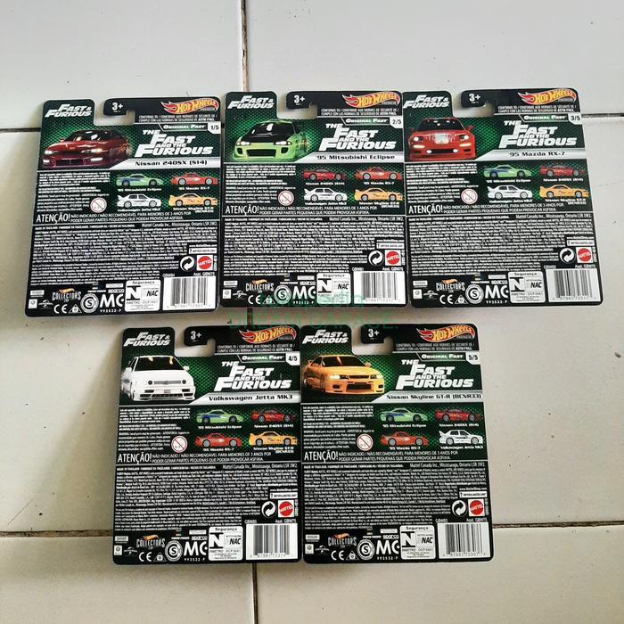 hot wheels fast and furious premium set original fast