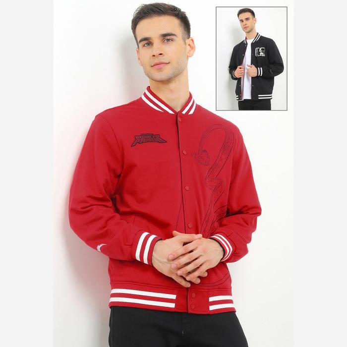 Giordano Kungfu Panda CNY Jacket Pria Hauted Red