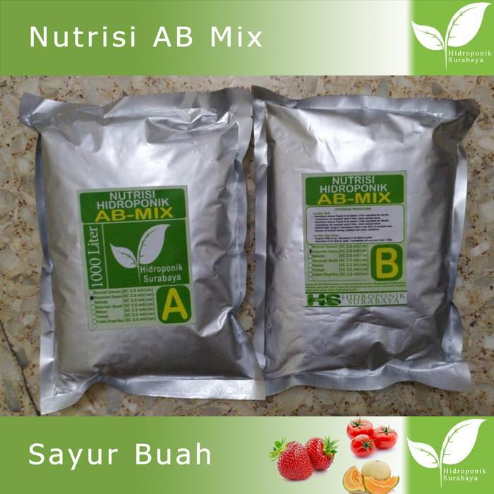 Nutrisi AB Mix Hidroponik Surabaya Sayur BUAH 5 Liter