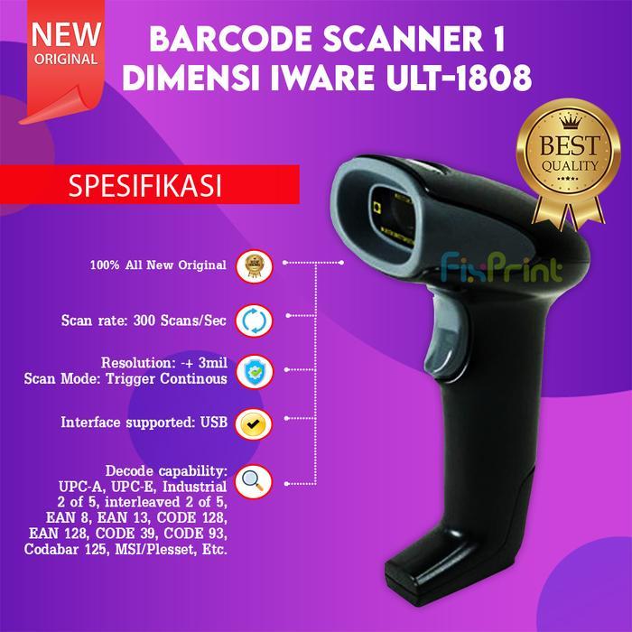 x5kr- Barcode Scanner 1D Newland Iware Bs-1206 Usb Wired , Scanner Bs 1206