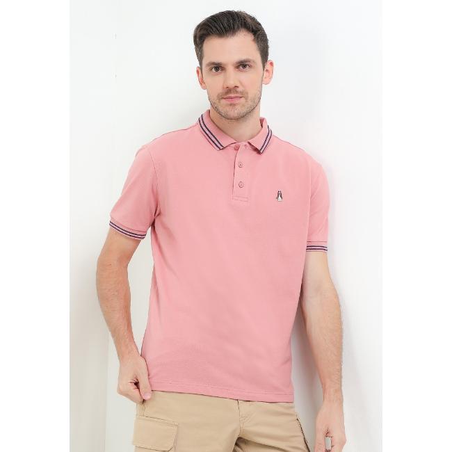Hush Puppies Kaos Polo Pria Folio Dusty Pink