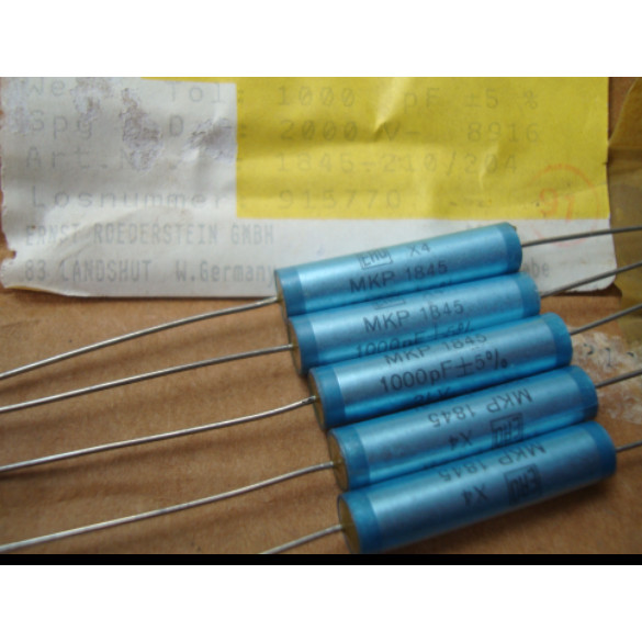 Ero Vishy 2Kv 630V 400V 0.1Uf 0.22Uf 0.47Uf 1000Pf 3300Pf 0.01Uf 0.22Uf Mkp1845 Axial Capacitor