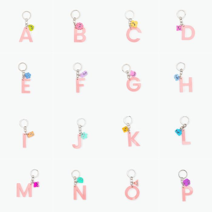 ptm0- Merche Wanita Gantungan Tas Alphabet Keyring