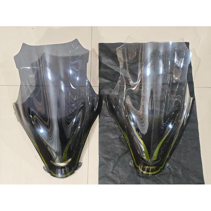 Windshield Visor Pcx 150 Lokal Carbon Phantom Tinggi 55 Cm