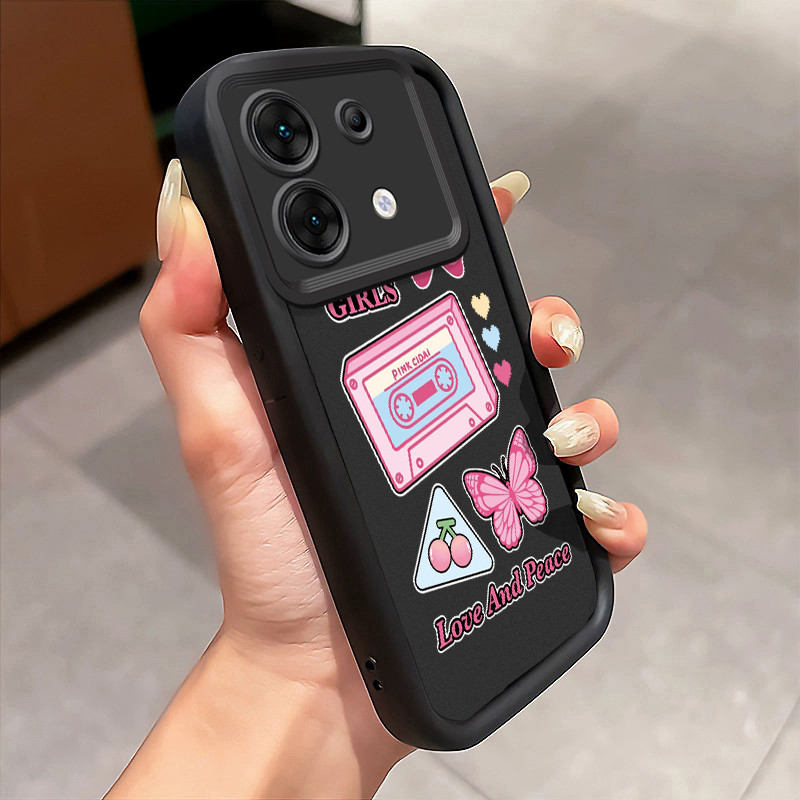 Casing Hp Untuk Infinix Zero 30 5G Case Pita magnetik Kaset kartun manis Softcase Fall Prevention Ke