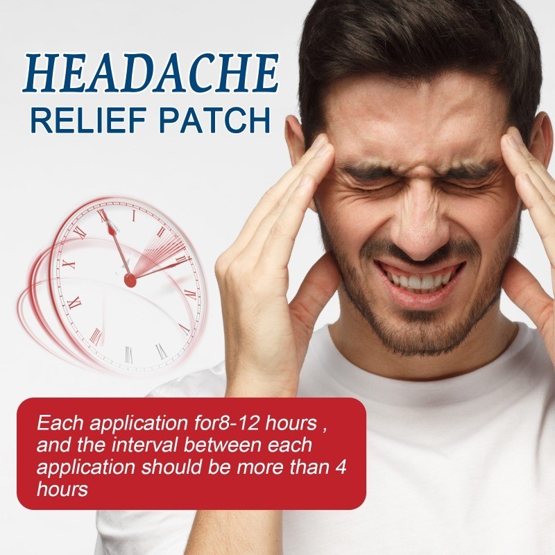 Headache Relief Plaster Improve Migraine Mental Anxiety Insomnia Relieve Stress Nerve Relax Dizzines