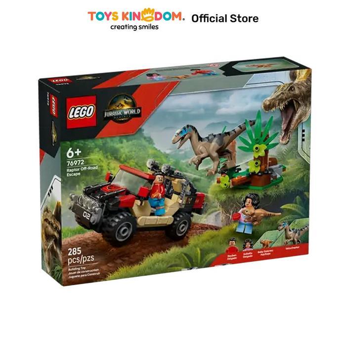 LEGO JURASSIC WORLD RAPTOR OFF-ROAD ESCAPE SET 285 PCS 76972 - MIX