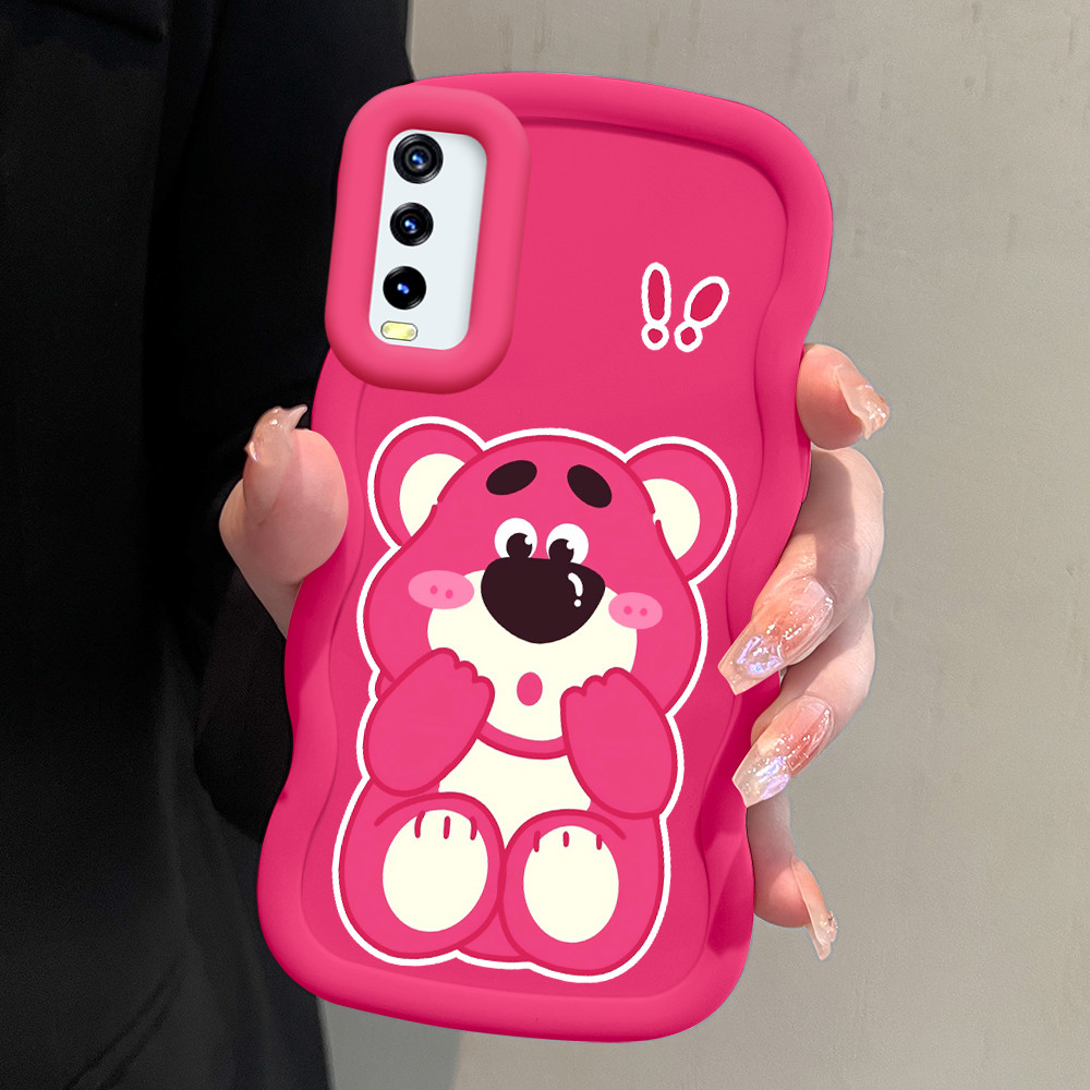 Casing Hp Untuk VIVO Y20i Y20S Y12S Y20 Y12A G 2021 Case Softcase Kesing Soft Cassing Bear 0745