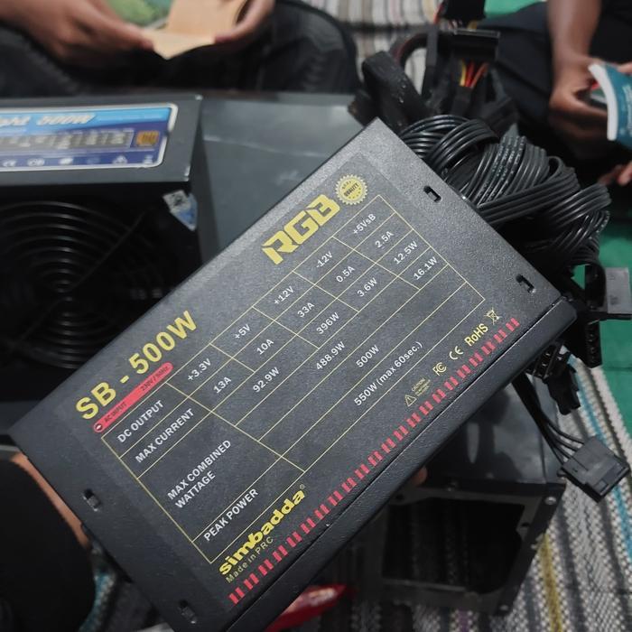 Dijual PSU Simbadda 500watt SB500W RGB Power Supply 500 Watt