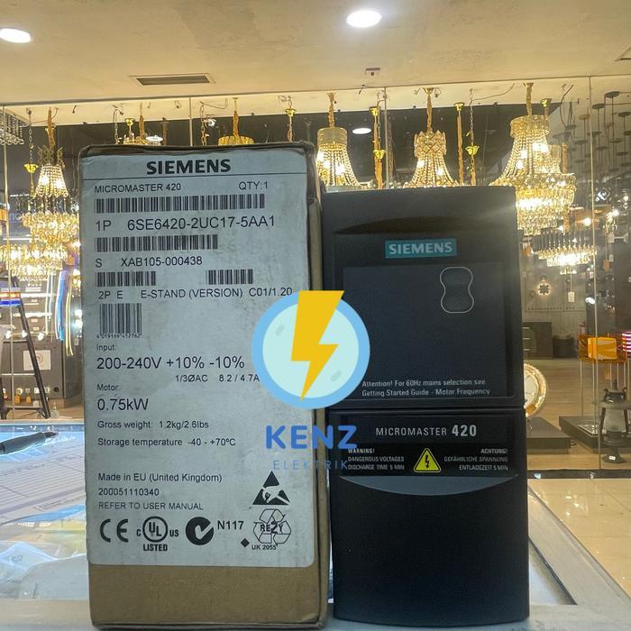 SIEMENS MICROMASTER 420 6SE6420-2UC17-5AA1