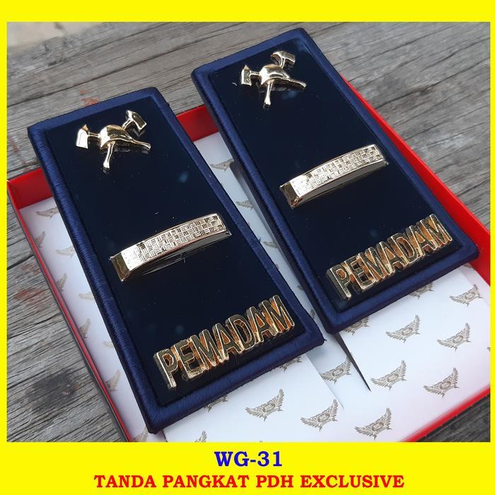 Pangkat Pemadam PDH 3a, Akrilik / WG-31
