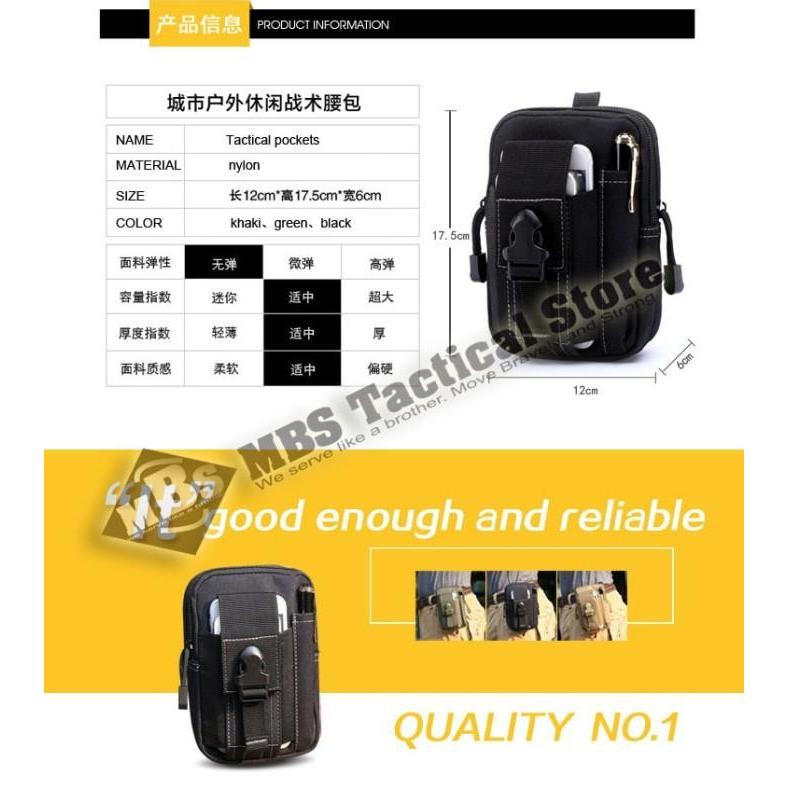VAR Tas Pinggang HP Tactical / Tas HP Tactical / Tas HP ARMY Molle System