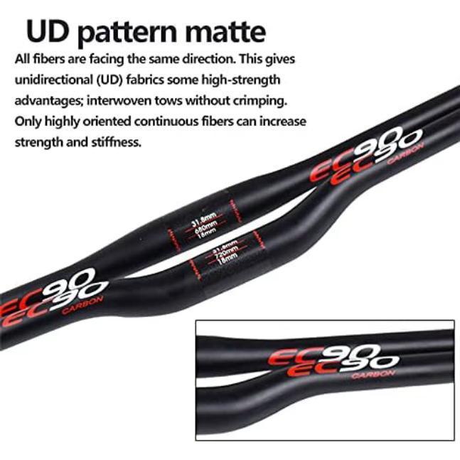 Handlebar MTB EC90 Carbon Stang MTB Flat Riser Stang