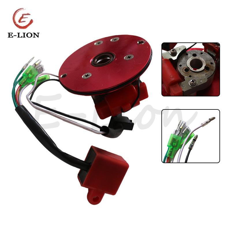 DISKON HARI INI Motorcycle Magneto Coil Inner Rotor Stator Assembly Kit for 50/110/125/140/150CC Sco