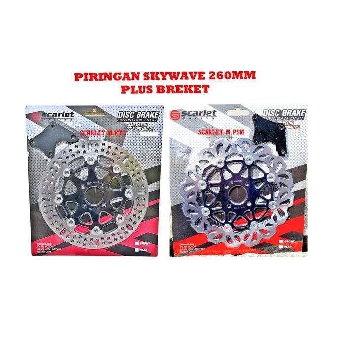 Piringan Depan 260Mm Skywave Disk Cakram Lebar Variasi Skywave 260Mm Plus Breket Terbaru 