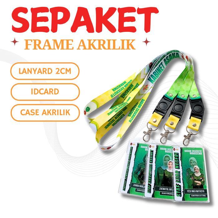 TERLARIS SEPAKET NAME TAG AKRILIK / SATU PAKET 2CM 1SISI ATAU 2SISI / NAME TAG / GANTUNGAN NAME TAG