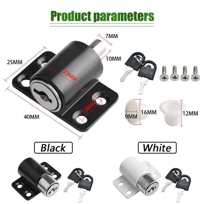 Sliding Window Door Locks Baby Child Safety Kunci Jendela Aluminium Hitam Pengaman Gate Kancing