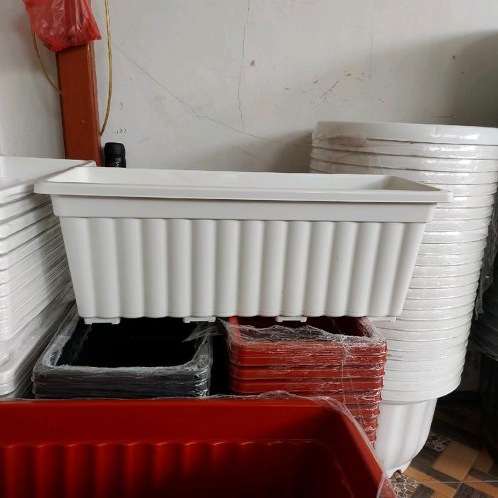Pot Panjang Alpen 60 Pot Persegi Panjang Pot Plastik GROSIR