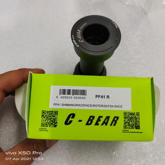 NEW SERIES C-BEAR PF 41 R BOTTOM BRACKET CERAMIC CBEAR PF41 R