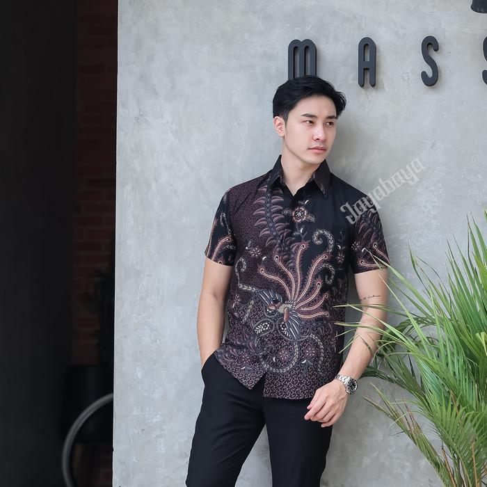 Jayabaya Batik GUMILAR PENDEK Kemeja Batik Katun