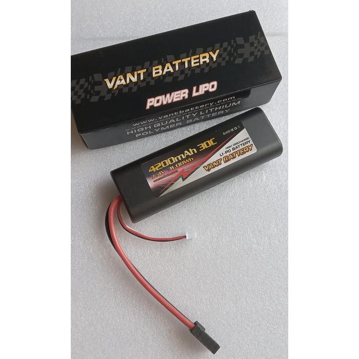 Vant 4200-30C-2S 7.4V 4200Mah 30C Round Hard Case Battery Lipo