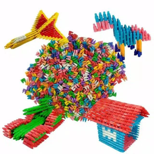 Mini Set 100gram Lego Jadul Lego Tangga Lego Roket Mainan Edukasi Dias
