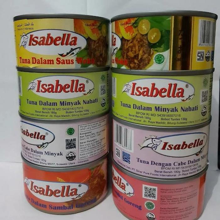 Ikan Tuna Kaleng Merek Isabella 250gr Oleh-oleh Khas Manado