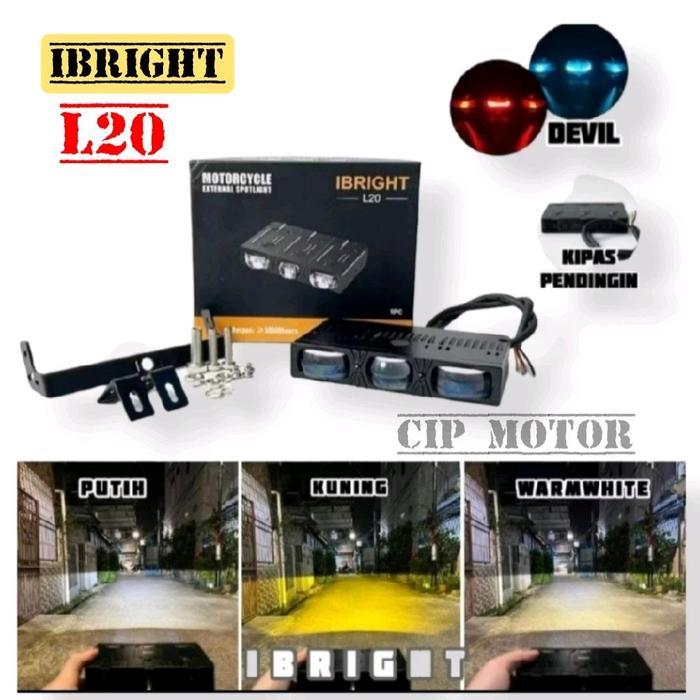 Lampu Laser D2 Laser Ibright L20 Cahaya Biled Premium Putih Kuning