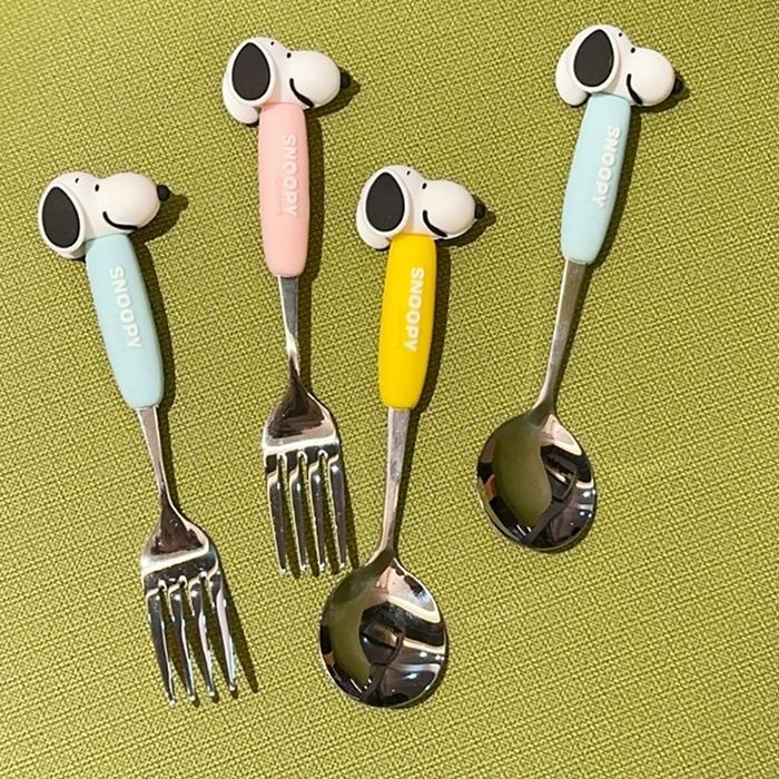 Set Sendok Snoopy / Set Sendok Import Kter Snoopy / Sendok Garpu Snoopy / Sendok Travel Snoopy