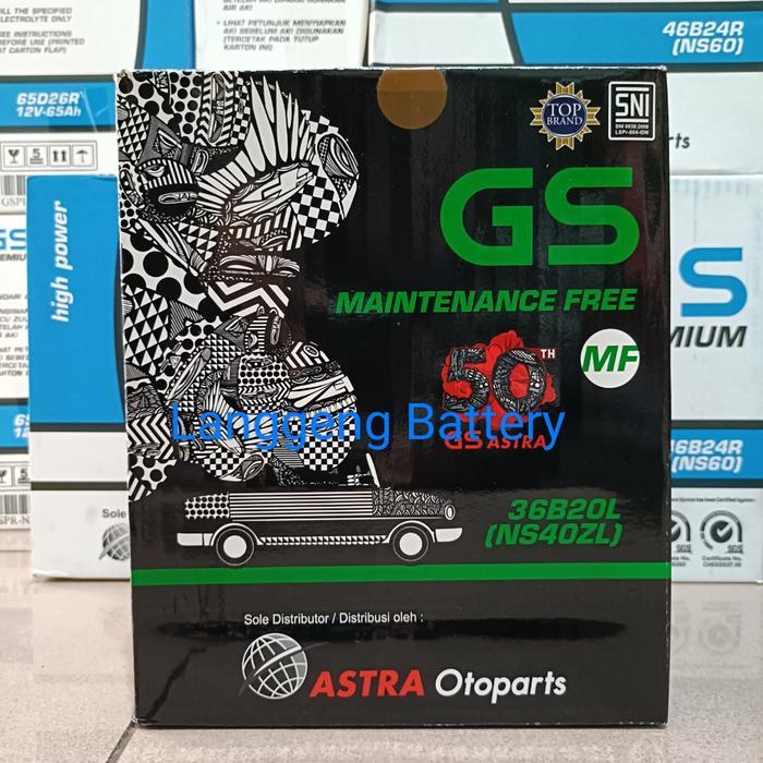 Aki Mobil Toyota Agya Gs Astra Mf Ns40Zl Aki Kering