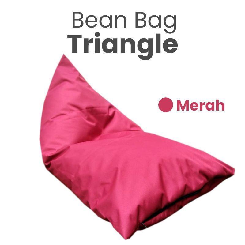 (Cover Only) Bean Bag Triangle terproof Kursi Busa Bean Bag Size Large Jum Bean Bag Kursi Sofa