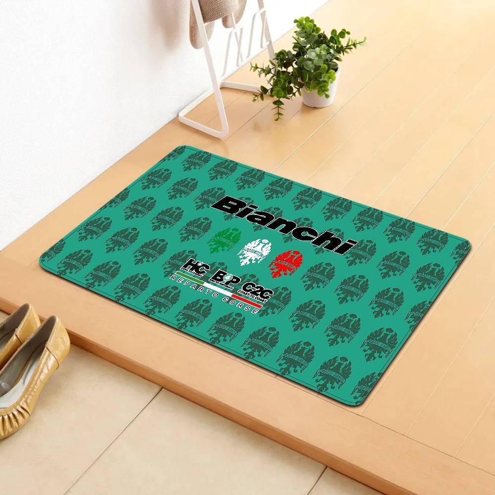 Bianchi Bike Floor Carpet Nordic Style Home Doormat Bathroom-Toilet Mats Bedroom Hotel Decor Mat