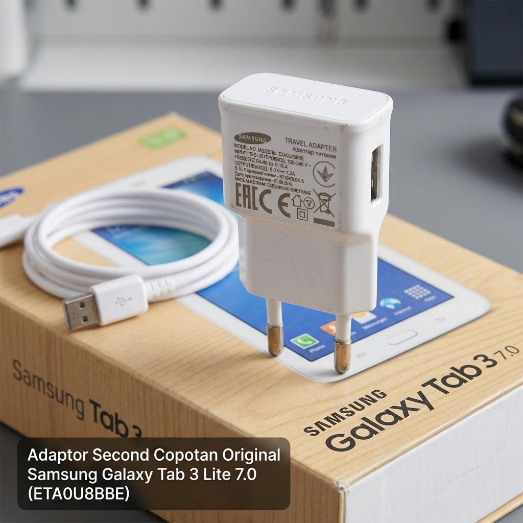 Charger Samsung ETA0U83EWE Ori Second Standard Charging 5V1A Galaxy Tab 3 Lite 7.0