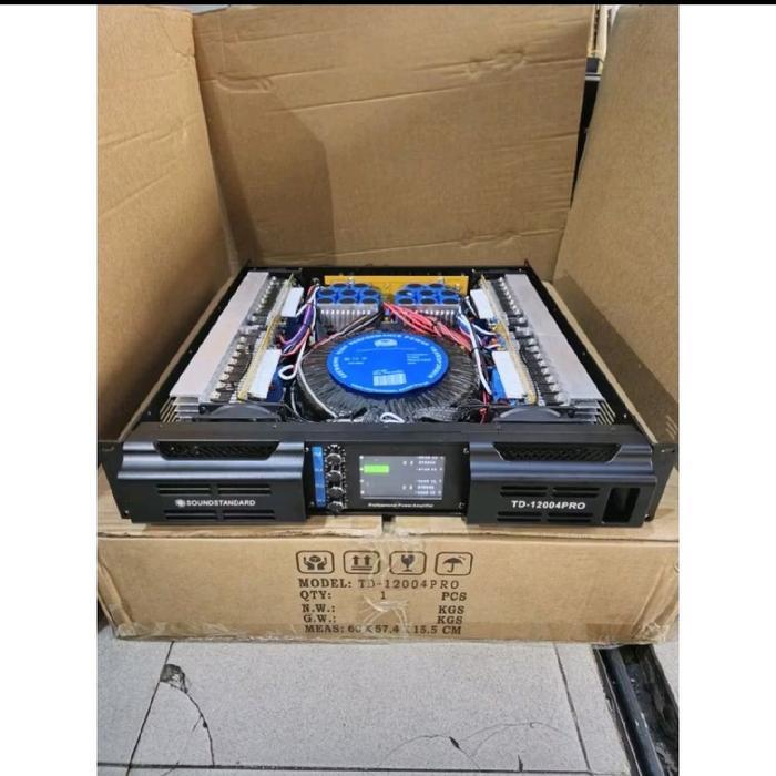 POWER AMPLIFIER SOUNDSTANDARD TD12004 PRO 4CH TD 12004 SOUNDSRANDAR ADA LAYAR LCD