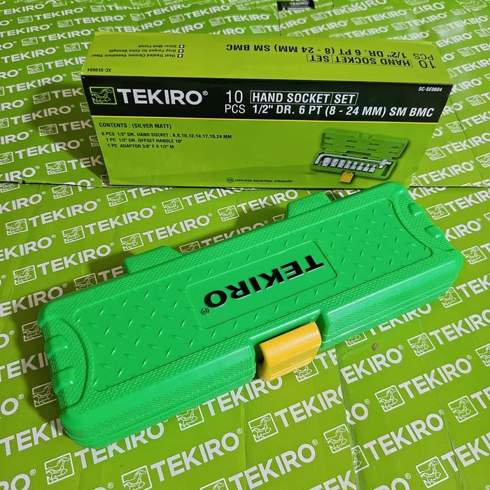 TERLARIS Tekiro Kunci Shock Set Lengkap 10 Pcs 8 - 24 mm kunci shock komplit tekiro 1 set lengkap 22