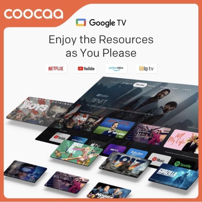 Google TV Coocaa 40Z72 LED Smart TV Android COOCAA 40 Inch 40Z72 DVBT2