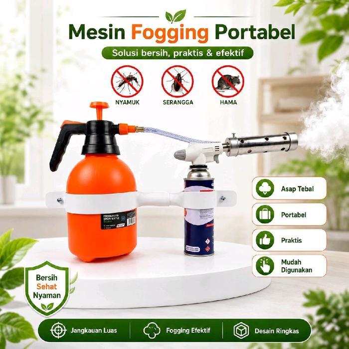 BASMI Alat Mesin Foging Nyamuk Mini Tabung 2 Liter Coil Cover Stainless Kualitas Unggul untuk