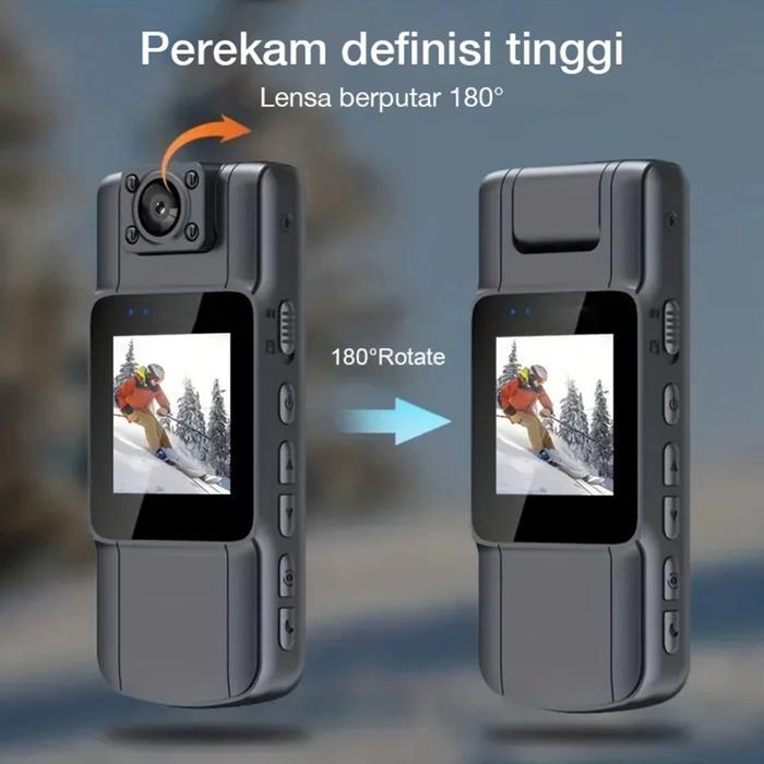 READY Mini WIFI Kamera CCTV HD 4K 180 dengan Desain Magnetik, Kamera Dash Cam untuk Motor dan