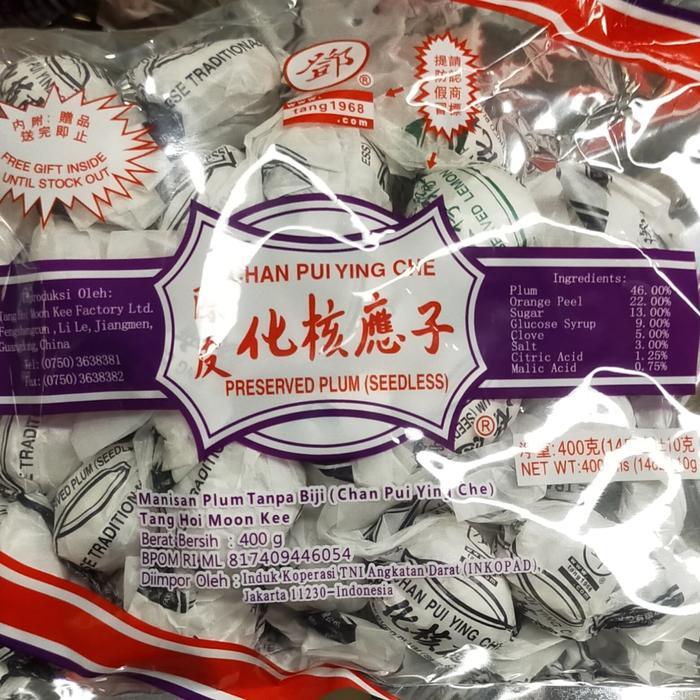Tang Hoi Kee Chan pui ying che 400gr manisan plum tanpa biji