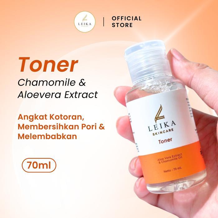 Leika Skincare Toner Resmi BPOM Halal MUI Toner Aloevera Extract Angkat Kotoran Membersihkan Pori