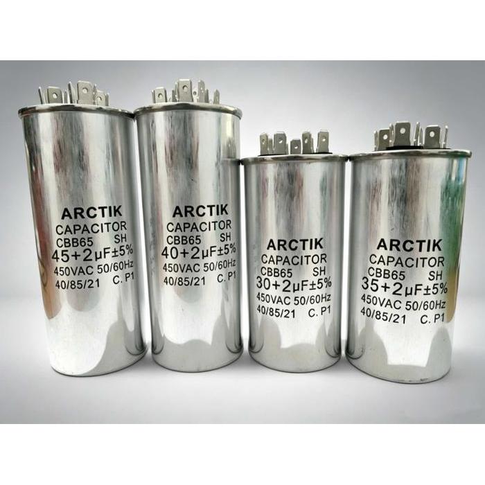 (4) Kapasitor Ac 3 Kaki Cbb65 15+2/20+2/25+2/30+2/35+2/40+2/45+2 Uf /Capasitor