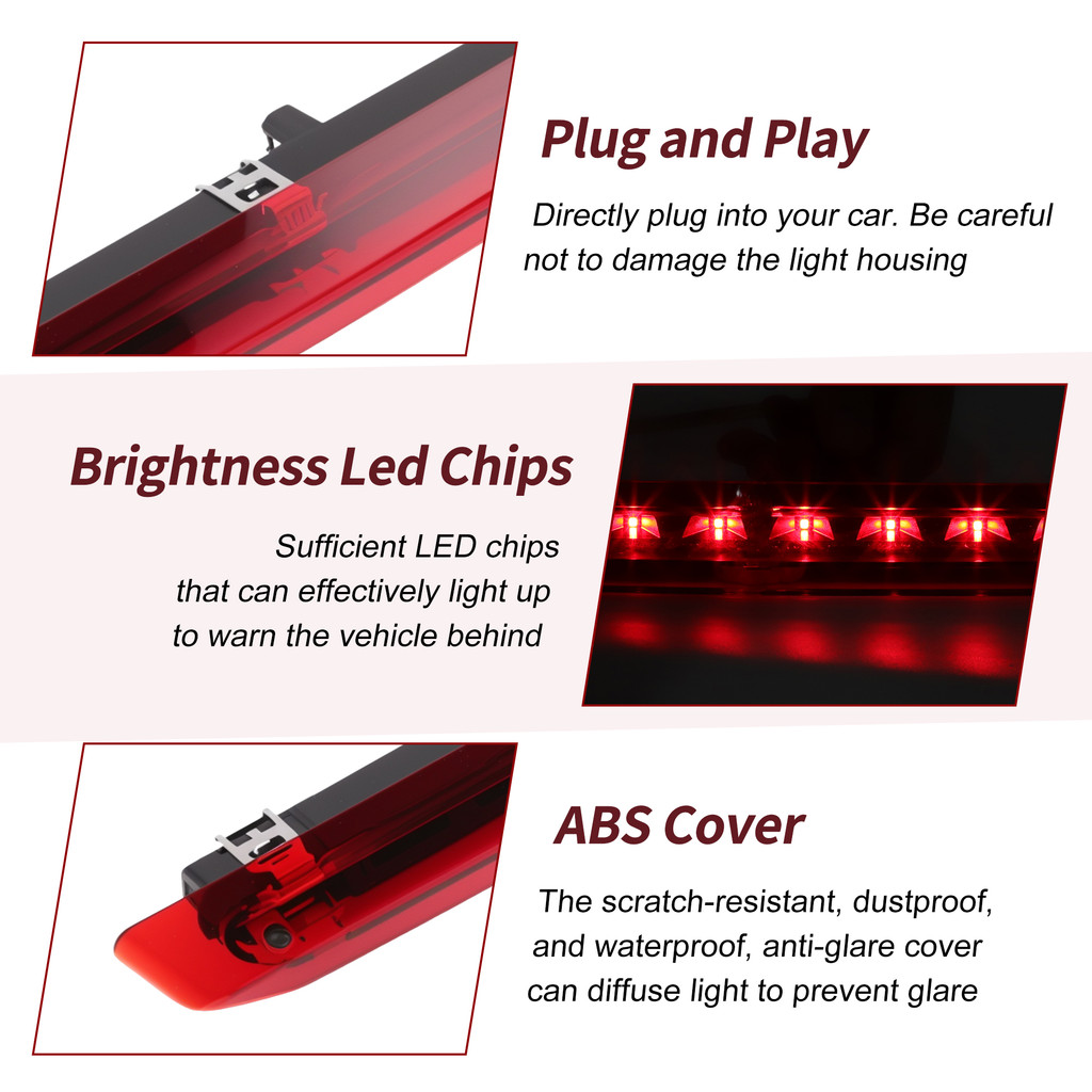 UXCELL HIGH MOUNTED LED THIRD BRAKE LIGHT FOR FORD ESCAPE 2013-2019 CJ5Z-13A613-D