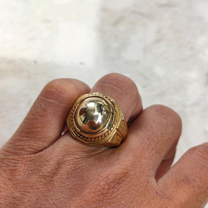 CINCIN PRIA BADAR EMAS KURSANI KUNO RING PERUNGGU SUPER