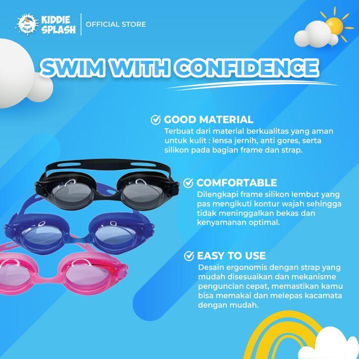 Speedo Sports Store - Kiddie Splash Kacamata Renang Abg Polos - Kiddie Splash Dengan Anti Fog