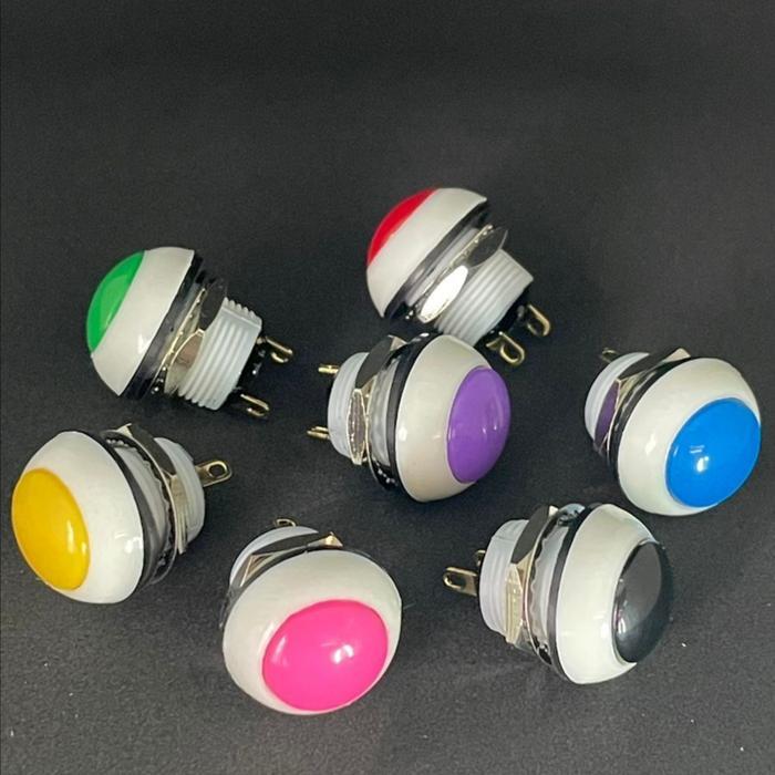 Otto p9 Push Button Body Putih Authentic Clicky Tombol 12mm